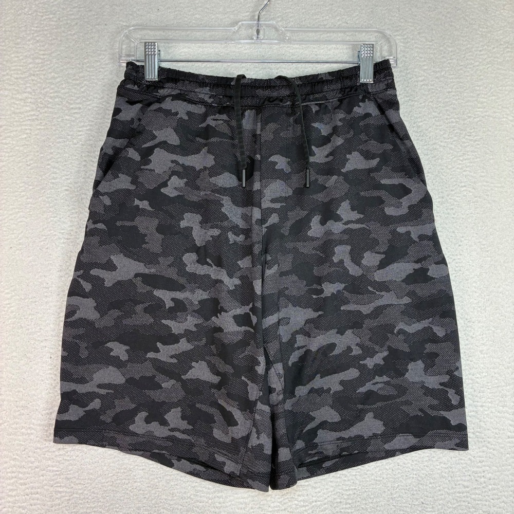Lululemon Pace Breaker Shorts Men S Black Camo Mesh Lined Running Stretch Gym
